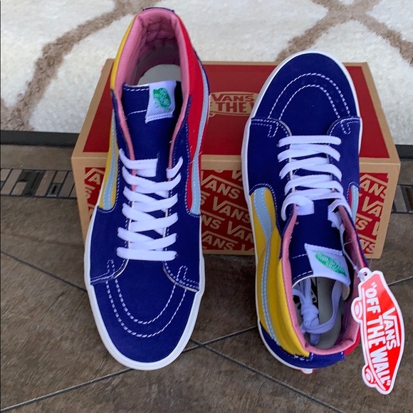 VANS Sk8-Hi SUNSHINE Multi/True White men’s - Picture 7 of 16